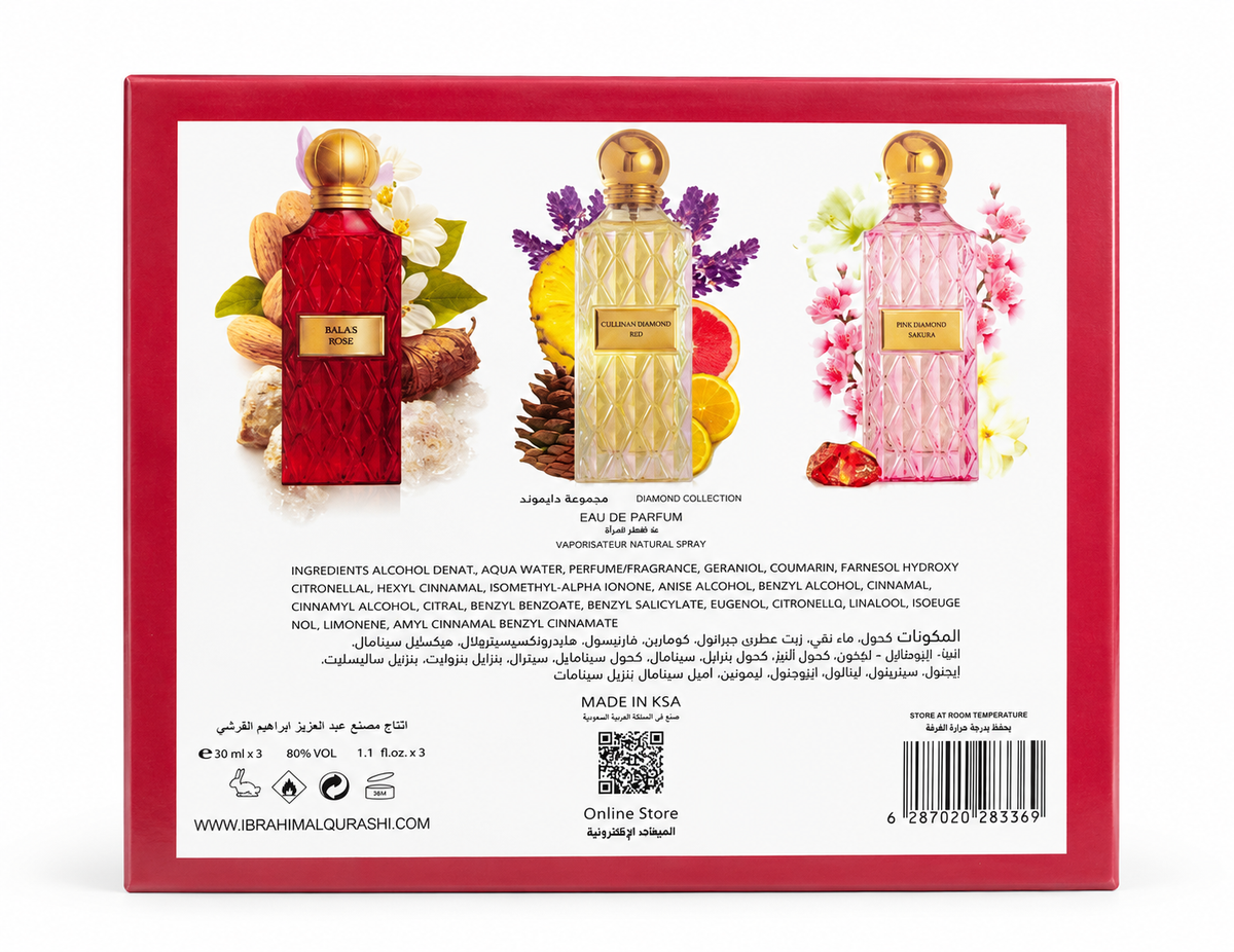 Diamond Collection Box 3*30ml for women