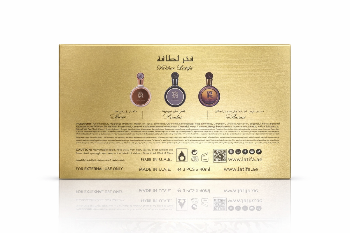 Fakhar Lattafa Perfume Collection 3*40ml unisex