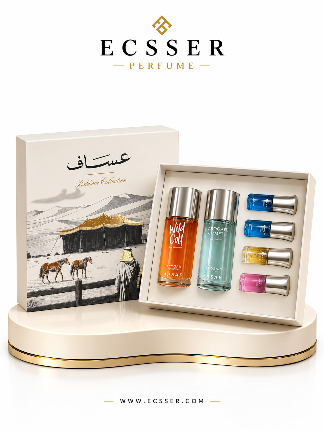 Assaf Bakhoor Collection : 2 Full-Size Perfumes + 4 Mini